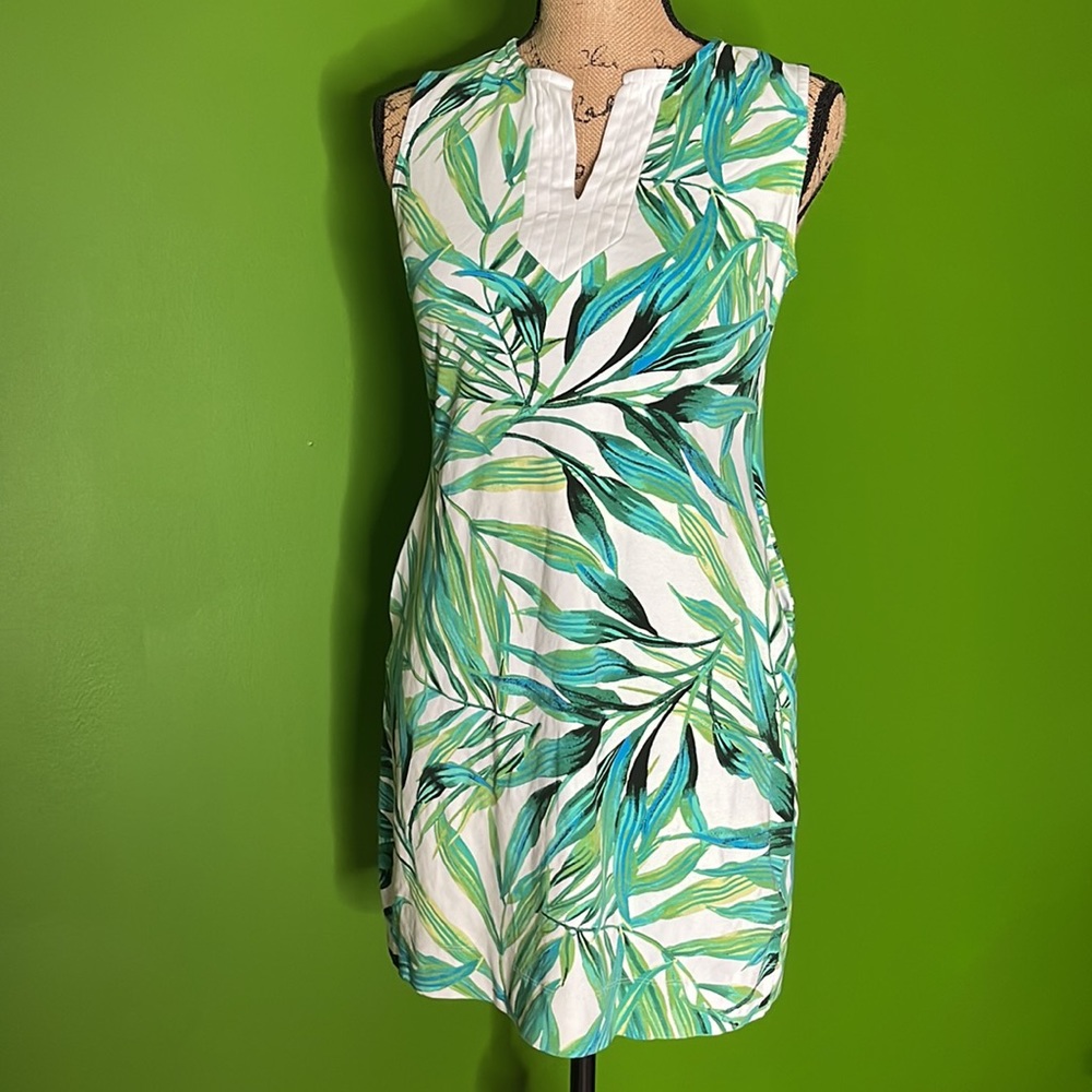 Summer Leaves Feminine-Cut Tunic